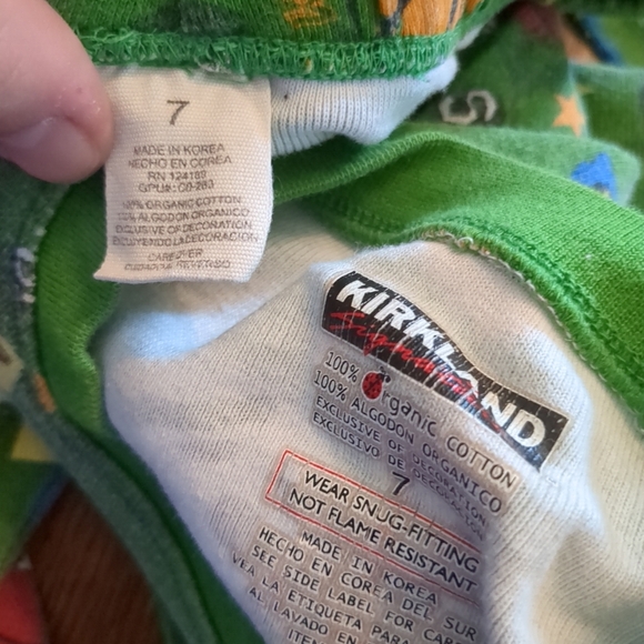 Kirkland Green Sports Print Pajama Set - Picture 4 of 4